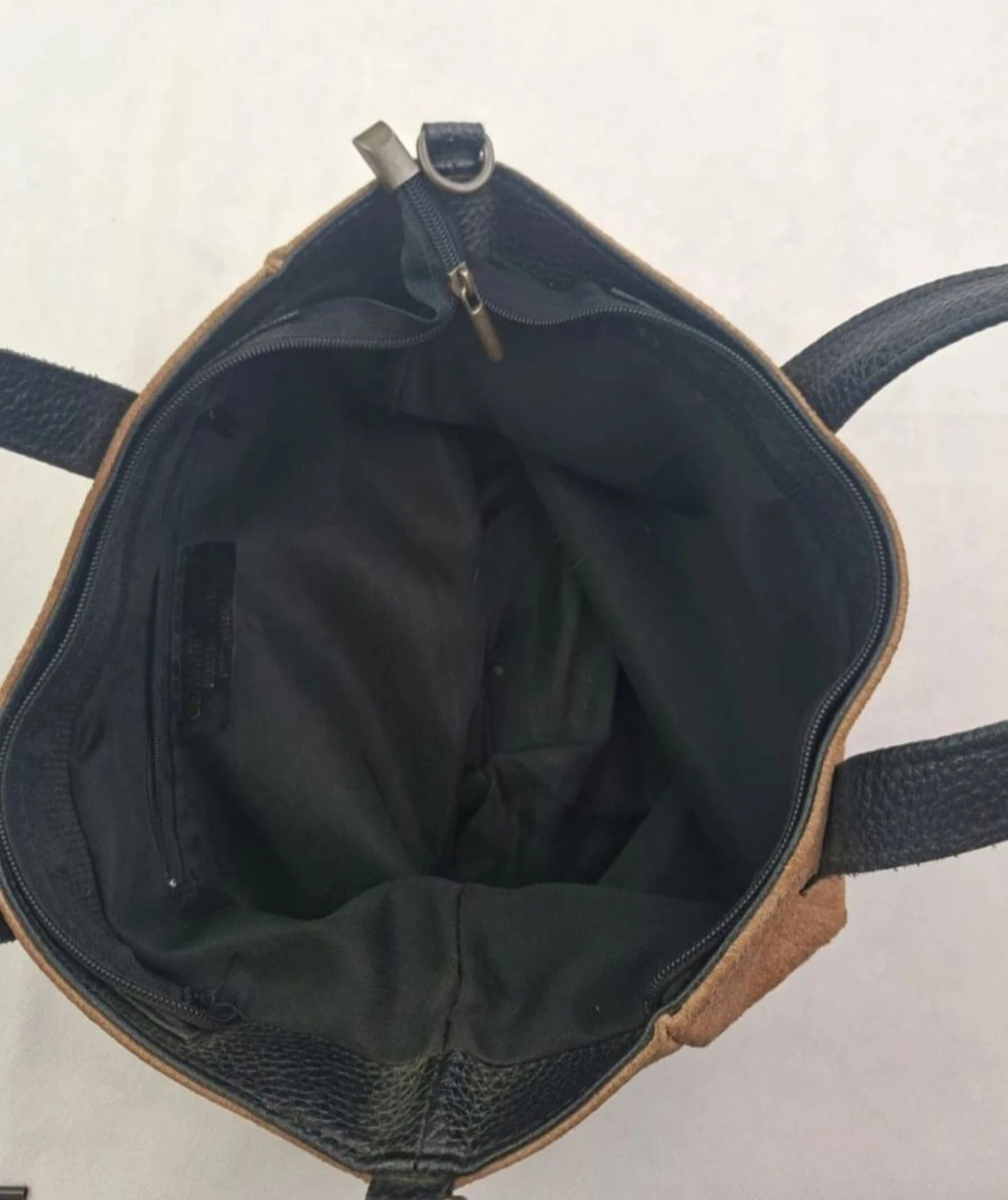 Bolsa de mão em couro genuíno vintage retro Y2k anos 90 em relevo floral Itália – photo 6